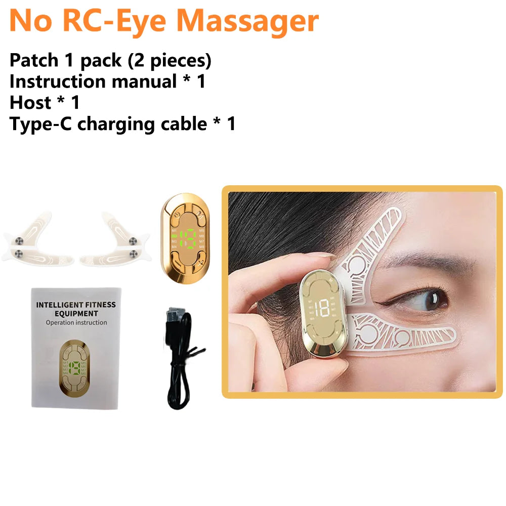Ems Pulse Microcurrent Eye Care Device Eye Massager To Relieve Fatigue Massage Reduce Dark Circles Eye Swelling Anti-Wrinkle No RC-Eye Massager