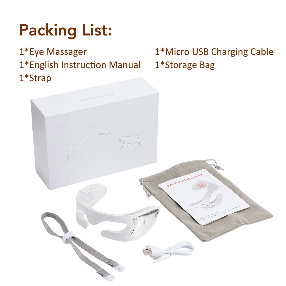 3D Eye Beauty Massager Vibration Eye Beauty Machine 36 LED Beads Eye Care Device Reduce Fine Lines with box CHINA