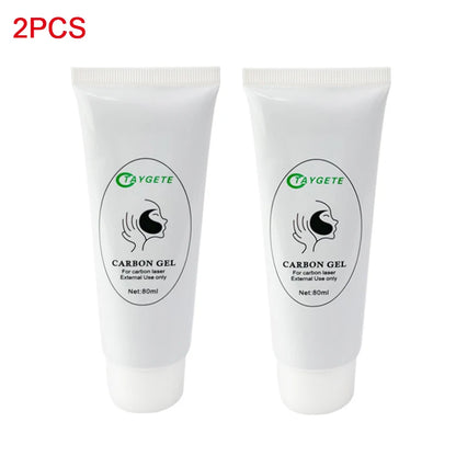 2/5Pcs Black Gel Mask For ND YAG Laser Skin Peeling Carbon Cream Whitening Facial Rejuvenation Moisturizing Peel Deep Cleaning 2Pcs GEL