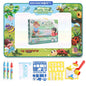 100x80CM Magic Water Drawing Mat Coloring Doodle With Reusable Magic Pens Montessori Painting Board Educational Toys Kids Gifts Insect 100x80CM