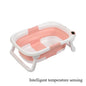 Large Folding Baby Bathtub Real-time Temperature Silicone Baby Take A Bath Bathtub Non-Slip Foot Bath Bucket Bathroom Bathtub A02
