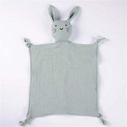 Baby Name Personalized Embroidered Baby Soother Appease Towel Bib Soft Absorbent Cloth Kids Sleeping Nursing Cuddling Blanket Green
