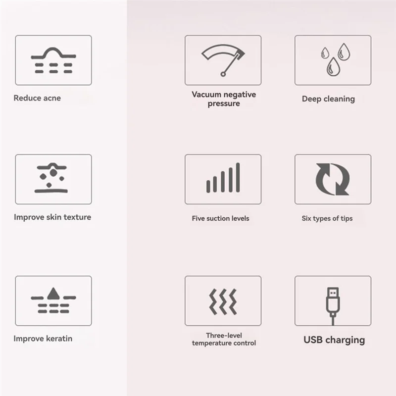 Blackhead Sucker Deep Clean Machine Heating Type Acne Remover Blackheads Heated Face