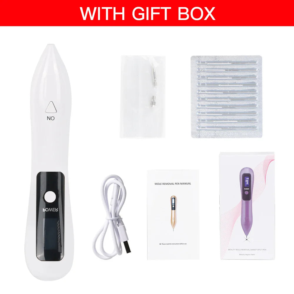 Portable 9 Levels Laser Plasma Pen Remove Pen Wart Remover Tattoo Remover Instruments Skin Tag Removal Spot Beauty Care Tool