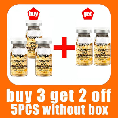 Stayve 8ml Salmon DNA Golden Ampoule Serum Kit Natural Ingredients, Moisturizing, Tender, Lifting, Firming Facial Care Skin buy 3 get 2
