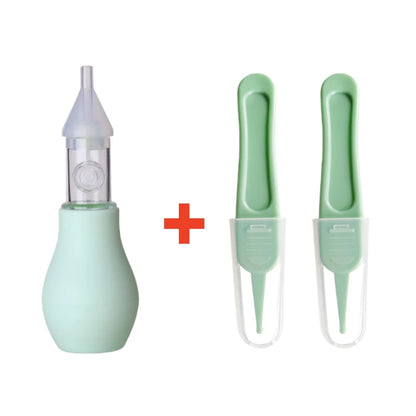 Silicone Nasal Aspirator for Baby Suction Pump Nose Cleaner Children Kids Soothing Nose Cleaning Device Nasal Cleaning Tools 3pcs C