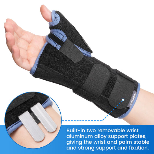 VELPEAU Wrist Splint Medical for Carpal Tunnel Pain, Tendonitis and Arthritis Wrist Brace with Thumb Support Adjustable