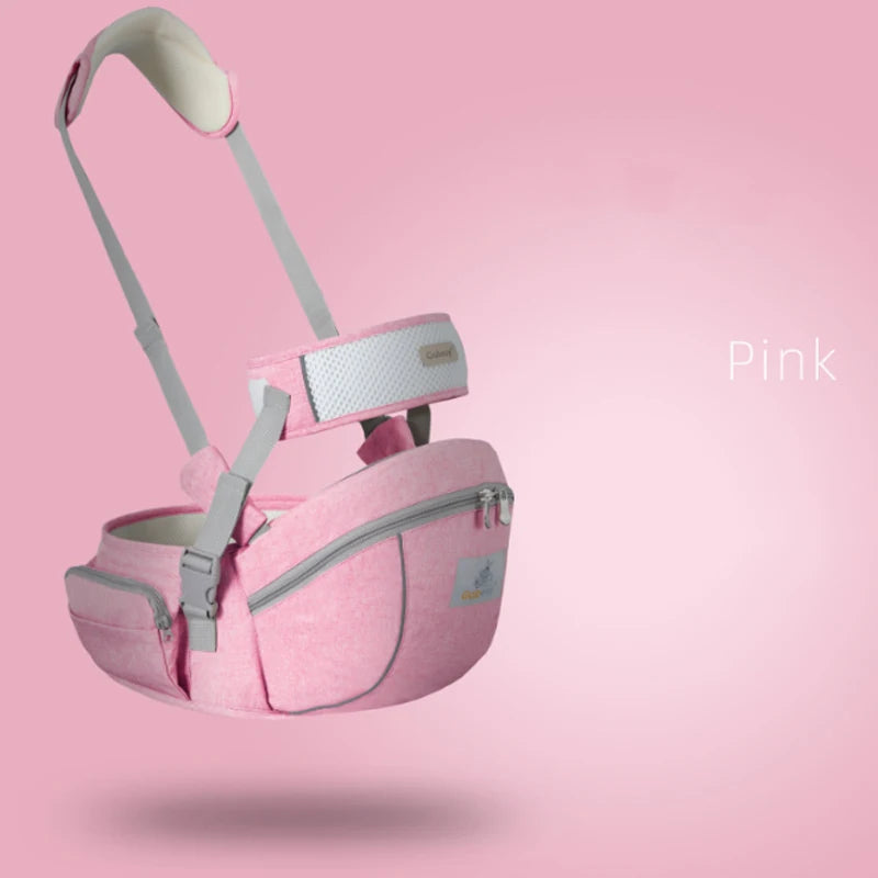 Ergonomic Baby Carrier Portable Infant Kid Hip Seat Waist Stool Sling Front Facing Kangaroo Baby Wrap Carrier For Baby Gear Pink