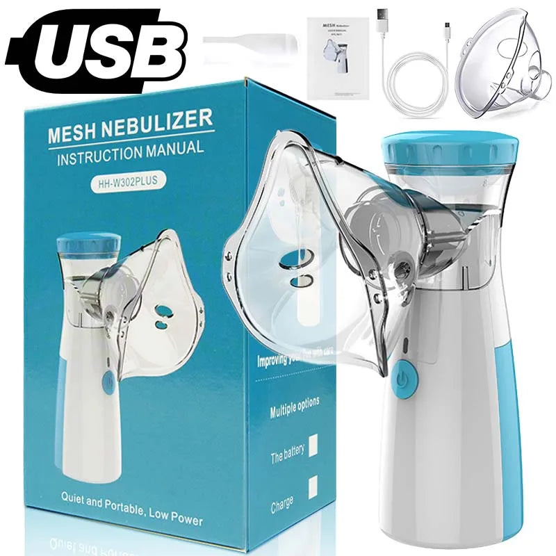 Medical Silent Mesh Nebulizer Handheld Asthma Inhaler Atomizer Children Health Care Mini Portable Nebulizer Humidifier Atomizer 1
