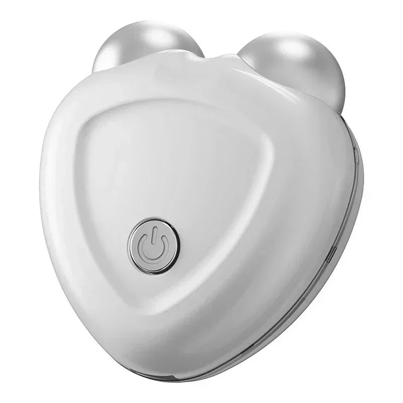 Microcurrent Face Lift Device Roller Mini Skin Tightening Charging Face Anti Wrinkle Rejuvenation Beauty Photorejuvenation Care White