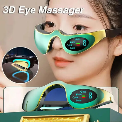 EMS Eye Massager 3D Eyes Relax Massager Pulse Massage Fatigue Relief Lighten Dark Circles Smooth Eye Fine Line Beauty Eye Care