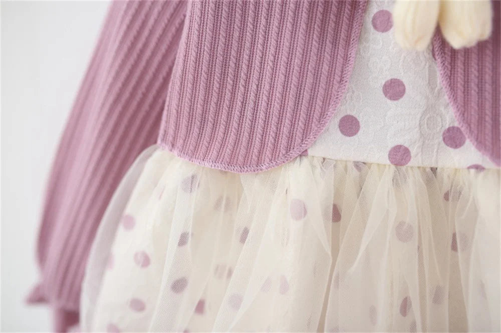 Baby Girls' Dress Toddler Clothes Children's Casual Long Sleeve Birthday Princess Dresses for Girls Clothing 0-3 Years Old