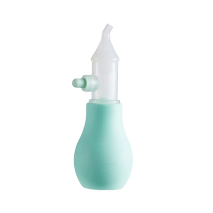 Silicone Nasal Aspirator for Baby Suction Pump Nose Cleaner Children Kids Soothing Nose Cleaning Device Nasal Cleaning Tools green