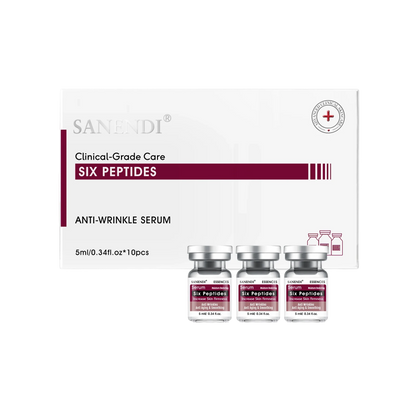 10Vials Hyaluron Acid Ampoule Serum for Facial Dr.Pen Micronneed Retinol EGF Peptide VC Snail Mucin Moisturizing Skin Care SIX PEPTIDES