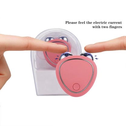 EMS Face Lifting Machine Facial Massager Microcurrent Roller Skin Tightening Rejuvenation Beauty Charging Facial Anti Wrinkle