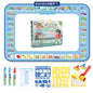 100x80CM Magic Water Drawing Mat Coloring Doodle With Reusable Magic Pens Montessori Painting Board Educational Toys Kids Gifts ABC 100x80CM