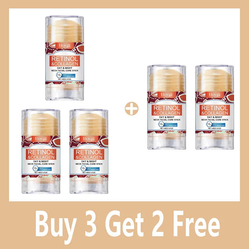 Retinol & Collagen Neck Cream - 40g | Firming, Moisturizing & Lifting | Hyaluronic Acid for All Skin Types Buy 3 Get 2 Free