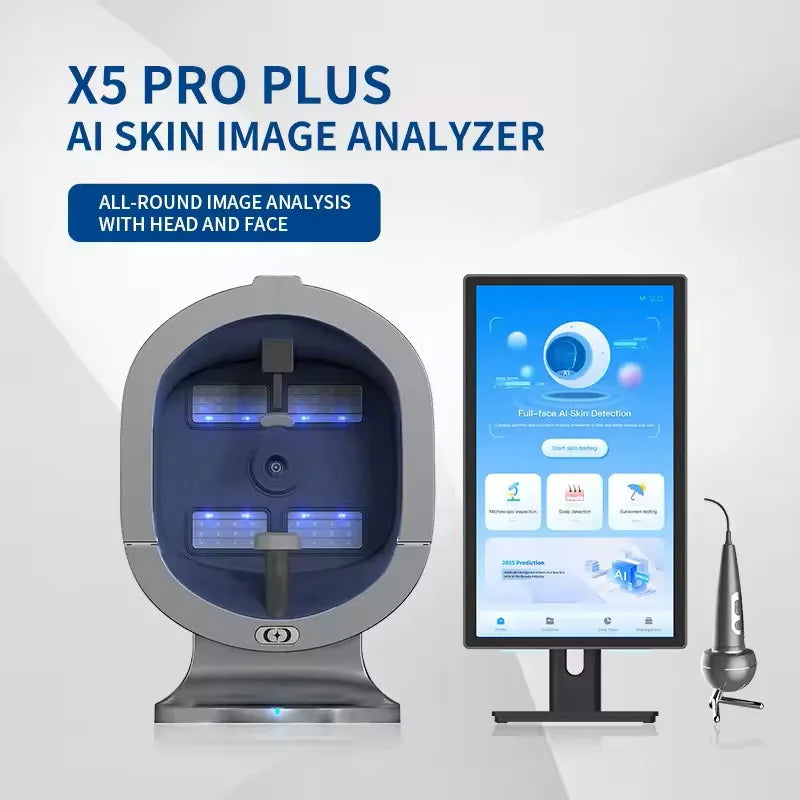 New Professional 3D Facial X5 Camera Scanner UV Skin and Hair Analysis Measuring Machine Digital Facial Scanner Skin Analyzer. X5 PRO