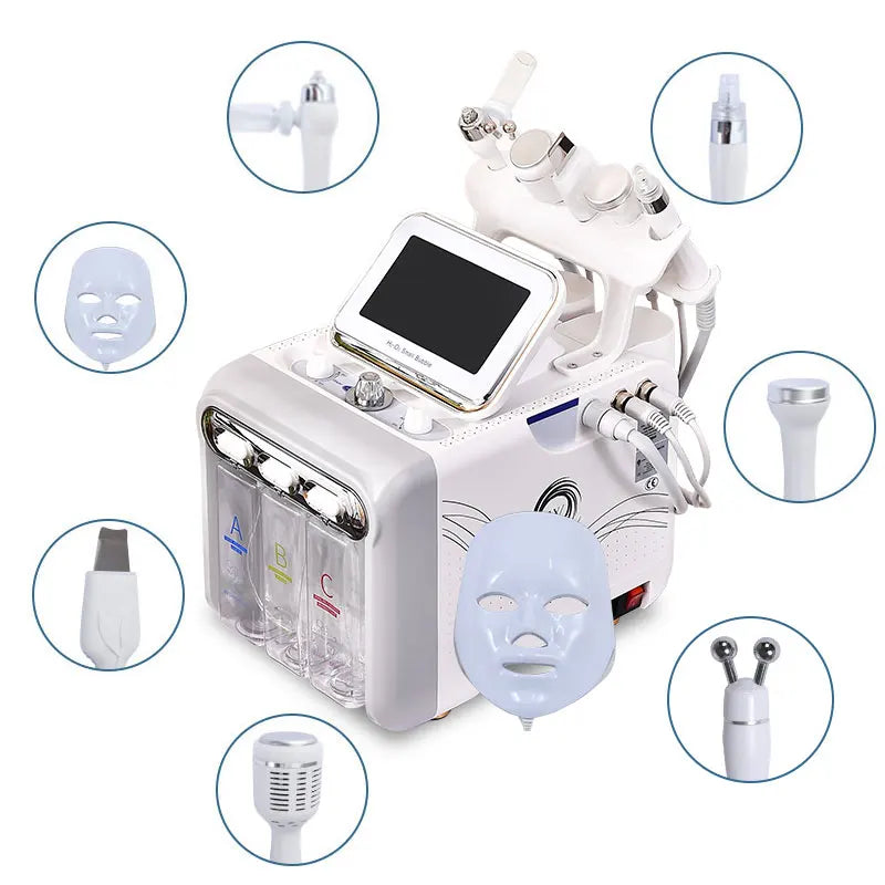7 in 1 Aqua Peeling H2O2 Facial Machine Hydra Water Dermabrasion Skin Scrubber Peel Oxygen Jet Facial Machine