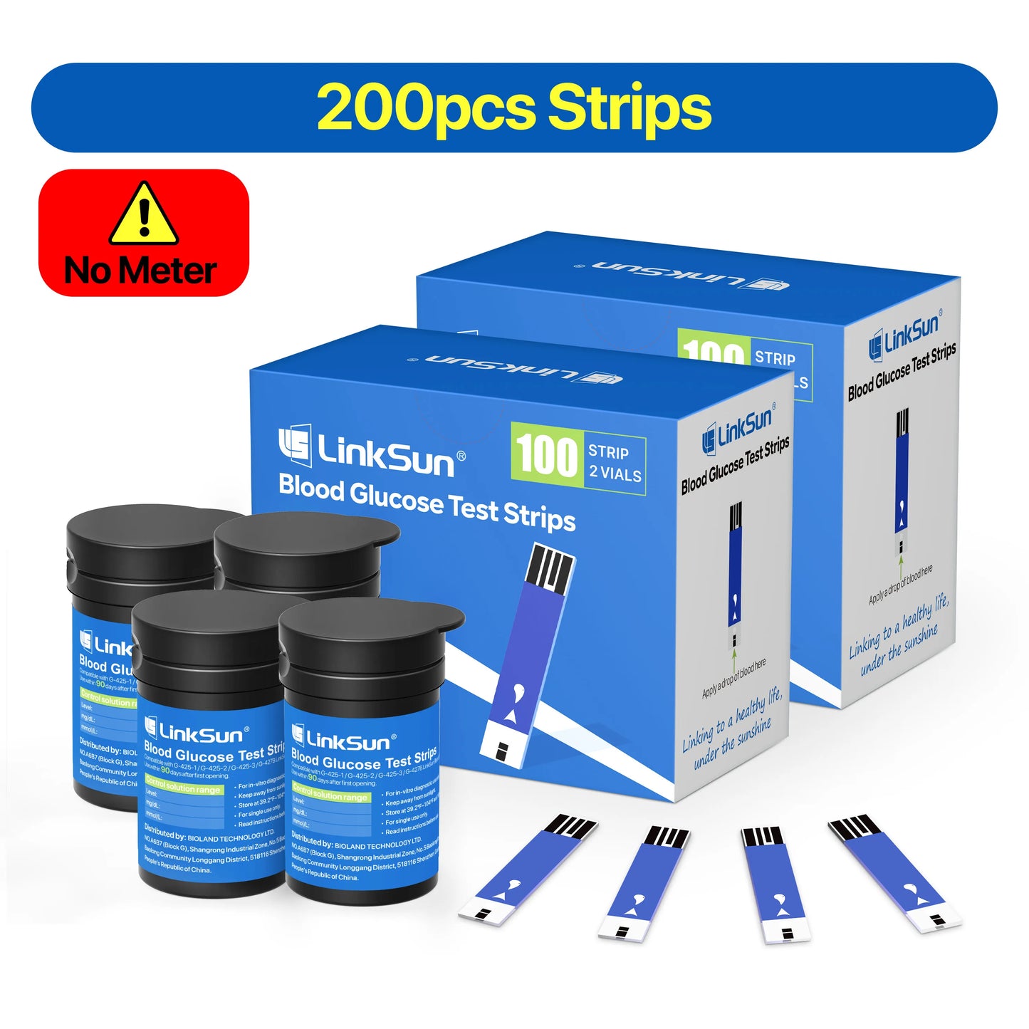 Blood Glucose Monitor G-425-1 50 Strips High-Precision+ Brightness 1 Blood Sugar Monitor 1 Lancing Device Diabetes Testing Kit