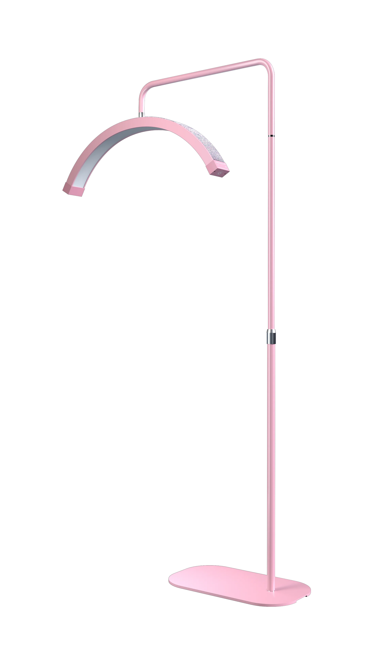 Fosoto FT-Y9 Half-moon Lamp Fill Light Photography Lamp LED Light Lash Light With Rhinestones For Beauty Eyelash Tattoo Makeup pink