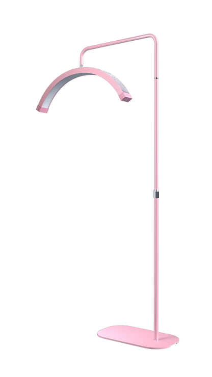Fosoto FT-Y9 Half-moon Lamp Fill Light Photography Lamp LED Light Lash Light With Rhinestones For Beauty Eyelash Tattoo Makeup pink
