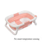 Large Folding Baby Bathtub Real-time Temperature Silicone Baby Take A Bath Bathtub Non-Slip Foot Bath Bucket Bathroom Bathtub A01