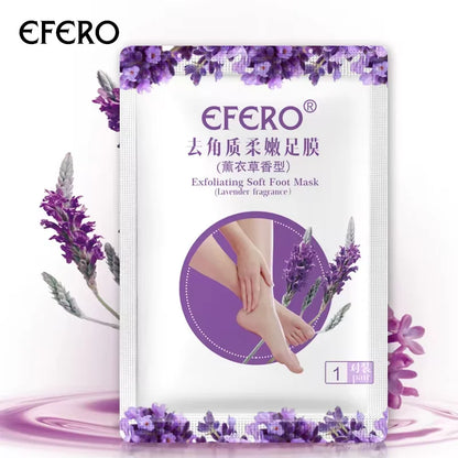 1 Pag = 1 Pair Honey Foot Mask For Remove Dead Skin Calluses Exfoliating Foot Mask Feet Cream Whitening Foot Spa Skin Care Tool A lavender