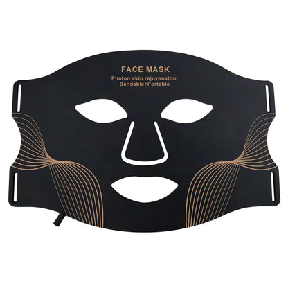 7 Color LED Face Mask with Neck Wireless Portable Red Light Therapy for Anti-Aging, Wrinkles, Skin Rejuvenation, Home Use