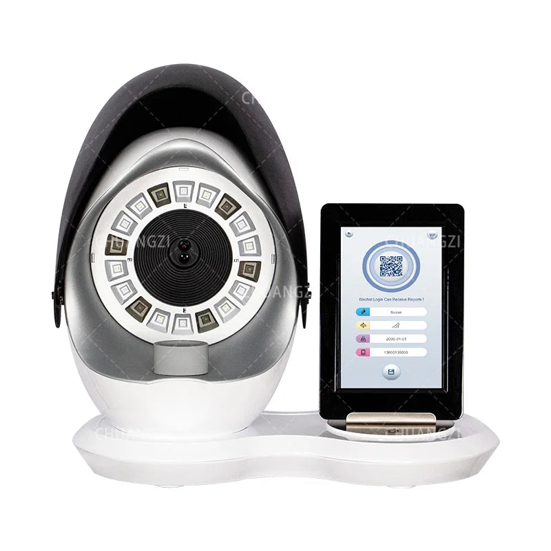 New 3D Facial Skin Analyzer Machine Skin Analyzer Facial Machine 8 Light Spectrum Skin Analysis Scanner