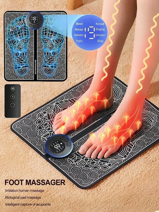 Foot Massager Pulse Foot Massage Device EMS Physical Therapy Acupoint Foot Massage Machine Foot Massage Pad MULTI