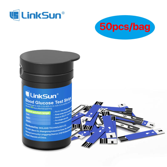 50Pcs Blood Glucose Test Strips/Lancets For G-425-3/G-425-2/G-425-1/G-427B Glucosemeter Blood Sugar Testing Papers Blood Collect 50PCS test strips