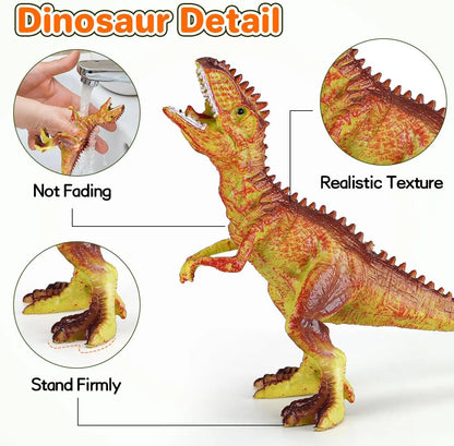 46 Pcs Dinosaur Toy, Dinosaur Figurines Includes Dino Aufbewahrungsbox, The World of Dinosaurs Toys, Toys Gift for Kids