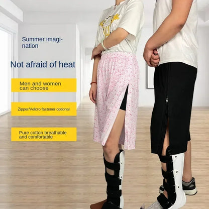 Summer Elder Adult After Fracture Operation Bedclothes Nursing Pants Are Easy To Wear and Take Off Disability Aids
