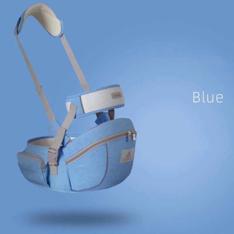 Ergonomic Baby Carrier Portable Infant Kid Hip Seat Waist Stool Sling Front Facing Kangaroo Baby Wrap Carrier For Baby Gear Blue