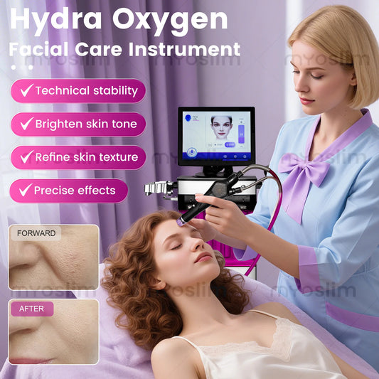 Women's facelift aesthetic beauty equipment bubble oxygenation ultrasonic skin scrubber hydro dermabrasion hydro facial mac
