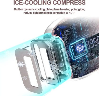 Laser Hair Removal IPL 999900 flashes with Ice-Cooling for Painless & Long-Lasting Result Safe At-Home 18.5J Hair Remover Device