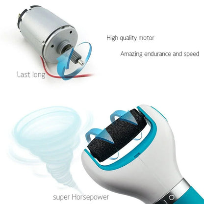 Electric Foot Care Machine Pedicure Exfoliator Callus Remover Dead Skin Tool Rechargeable Foot File Grinder for Soft Smooth Feet