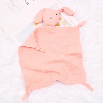 Baby Name Personalized Embroidered Baby Soother Appease Towel Bib Soft Absorbent Cloth Kids Sleeping Nursing Cuddling Blanket Pink Rabbit