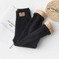 -20 Temperature Winter Girls Warm Trousers Leggings Kids Clothes 3-14 Very Thick Pants For Girls Children Cotton-padded Trousers black