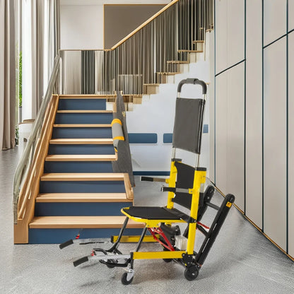 Foldable electric stair-climbing wheelchair for the elderly and disabled people