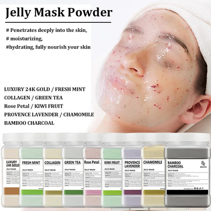 Rose Petal Crystal Jelly facial mask Powder 650g Water Brightening Skin Care Nourishing and Moisturizing Facial Skin Care