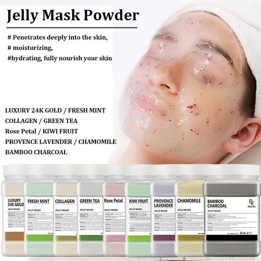 Rose Petal Crystal Jelly facial mask Powder 650g Water Brightening Skin Care Nourishing and Moisturizing Facial Skin Care