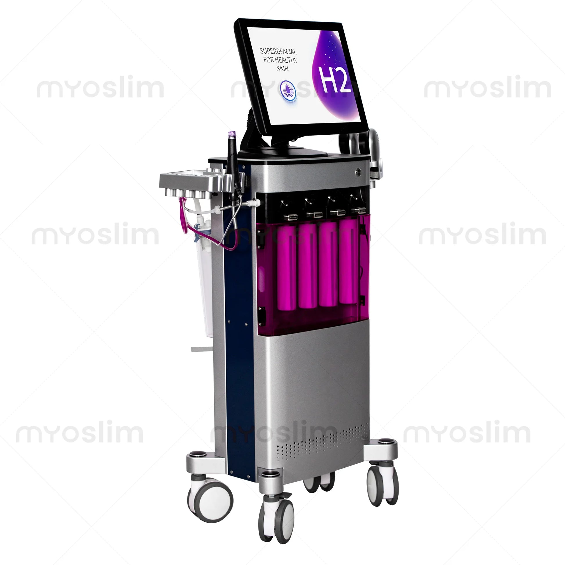 Women's facelift aesthetic beauty equipment bubble oxygenation ultrasonic skin scrubber hydro dermabrasion hydro facial mac