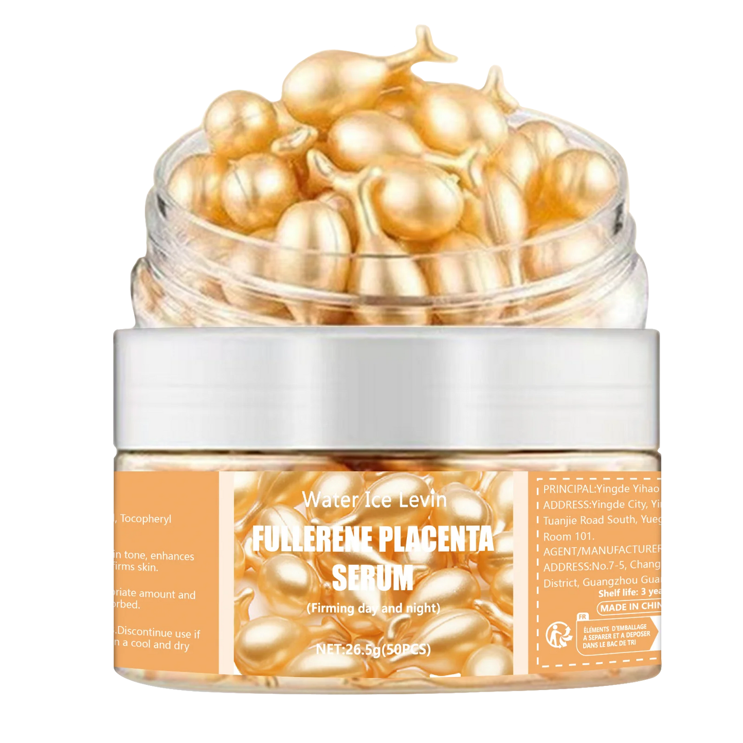 50Pcs Collagen Face Care Capsules Serum Spot Acne Wrinkle Remover Firming Whitening Hyaluronic Acid Essence Skin Care New style 50Pcs 1 bottle