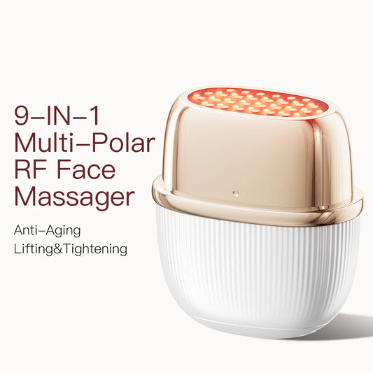 ANLAN Multi-Polar RF Beauty Device EMS Facial Lifting Skin Tightening Anti-Aging Wrinkle 3 Color Light Skincare Massage 24K Gold Default Title