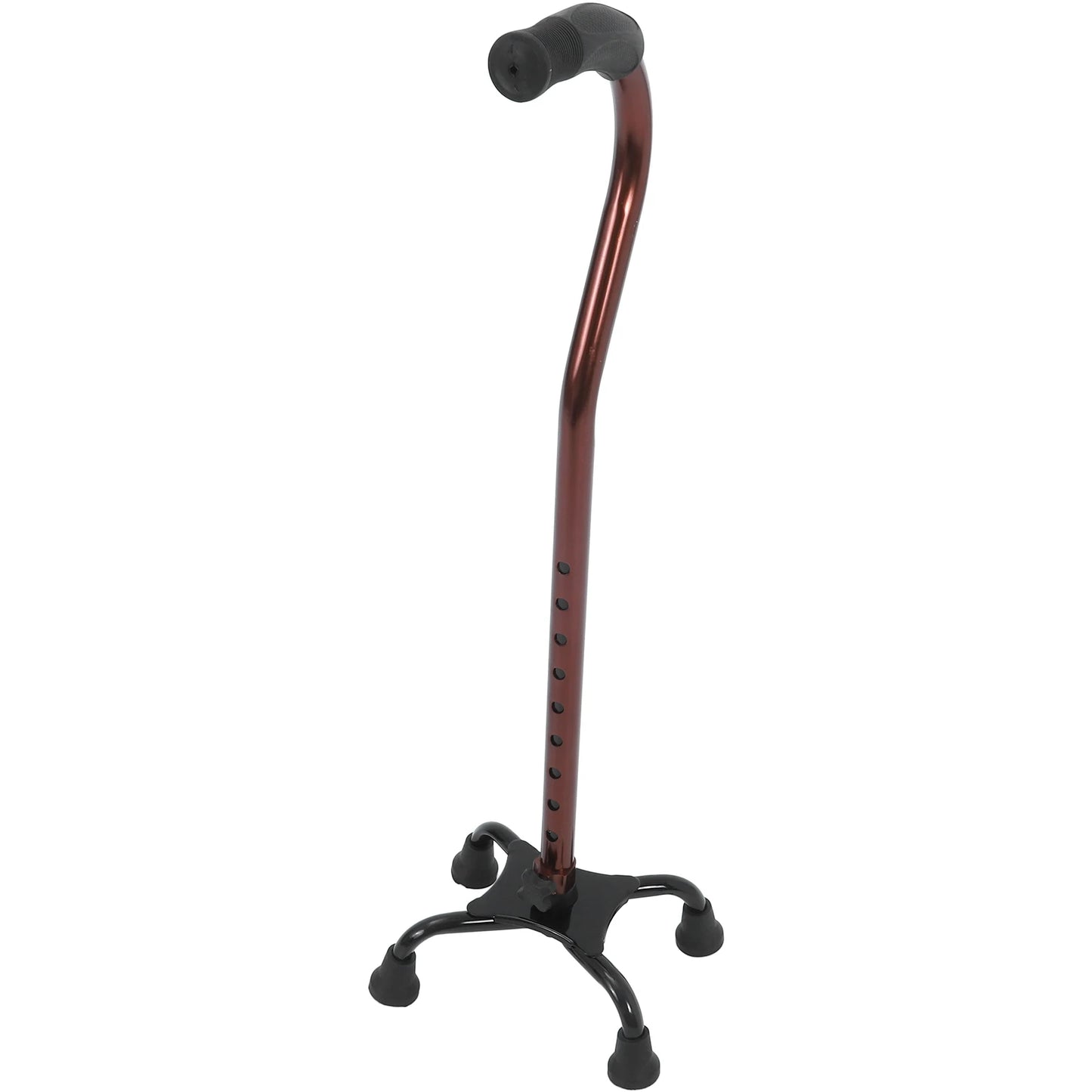 Four-Leg Walking Cane Aluminum Alloy Anti-Slip Senior Disabled Elderly Support Sturdy Steel Pipe Polished Comfort Handle