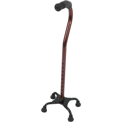 Four-Leg Walking Cane Aluminum Alloy Anti-Slip Senior Disabled Elderly Support Sturdy Steel Pipe Polished Comfort Handle
