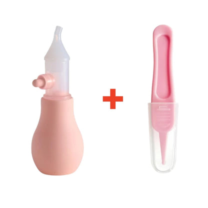 Silicone Nasal Aspirator for Baby Suction Pump Nose Cleaner Children Kids Soothing Nose Cleaning Device Nasal Cleaning Tools 2pcs D