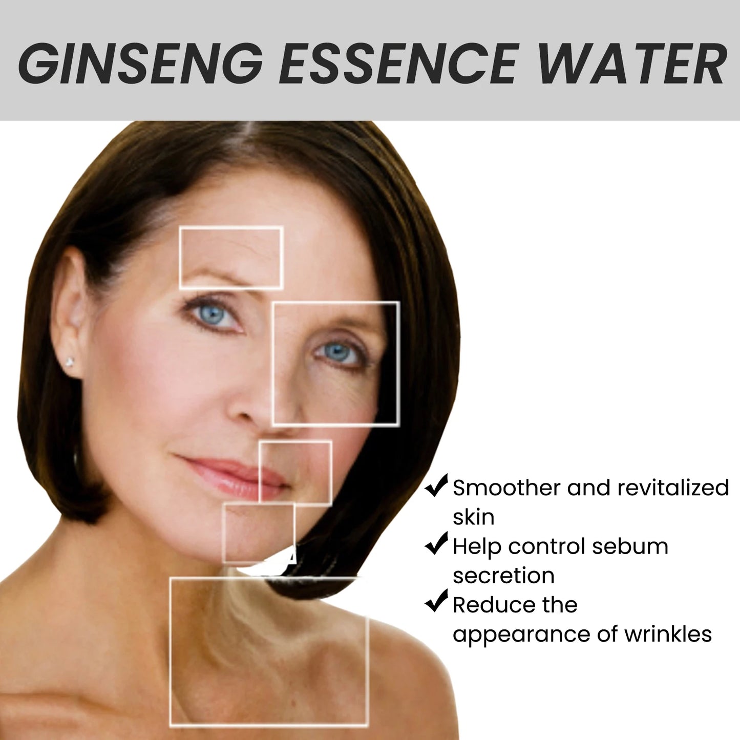 Ginseng Face Essence Moisturize Lighten Fine Line Smooth Restores Dry Dull Skin Brighten Serum Hydrating Facial Care Toner